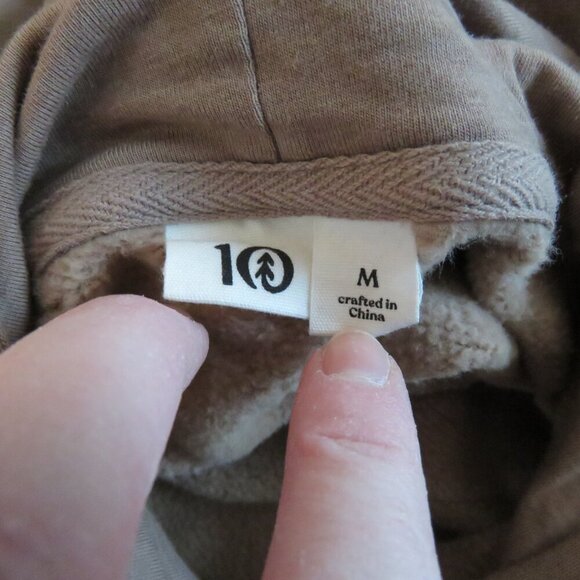 TENTREE Be Kind Graphic Eco-Friendly Graphic Hooded Pullover Pine Bark Size M - Picture 13 of 14